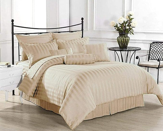 Beige Plain Premium King Size Bedsheet (108" x 108") 400 TC
