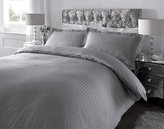 Light Grey Plain Premium King Size Bedsheet (108" x 108") - 350 TC