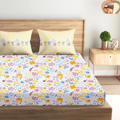 Savynna Premium King Size Bedsheet (108" x 108") 300 TC