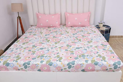 Ventonna Premium King Size Bedsheet (108" x 108") 300 TC