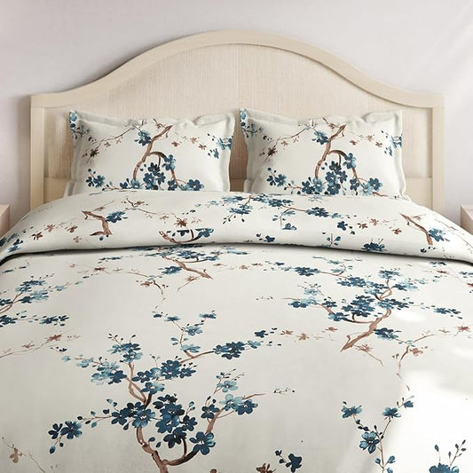 Orlena Premium King Size Bedsheet (108" x 108") - 400 TC