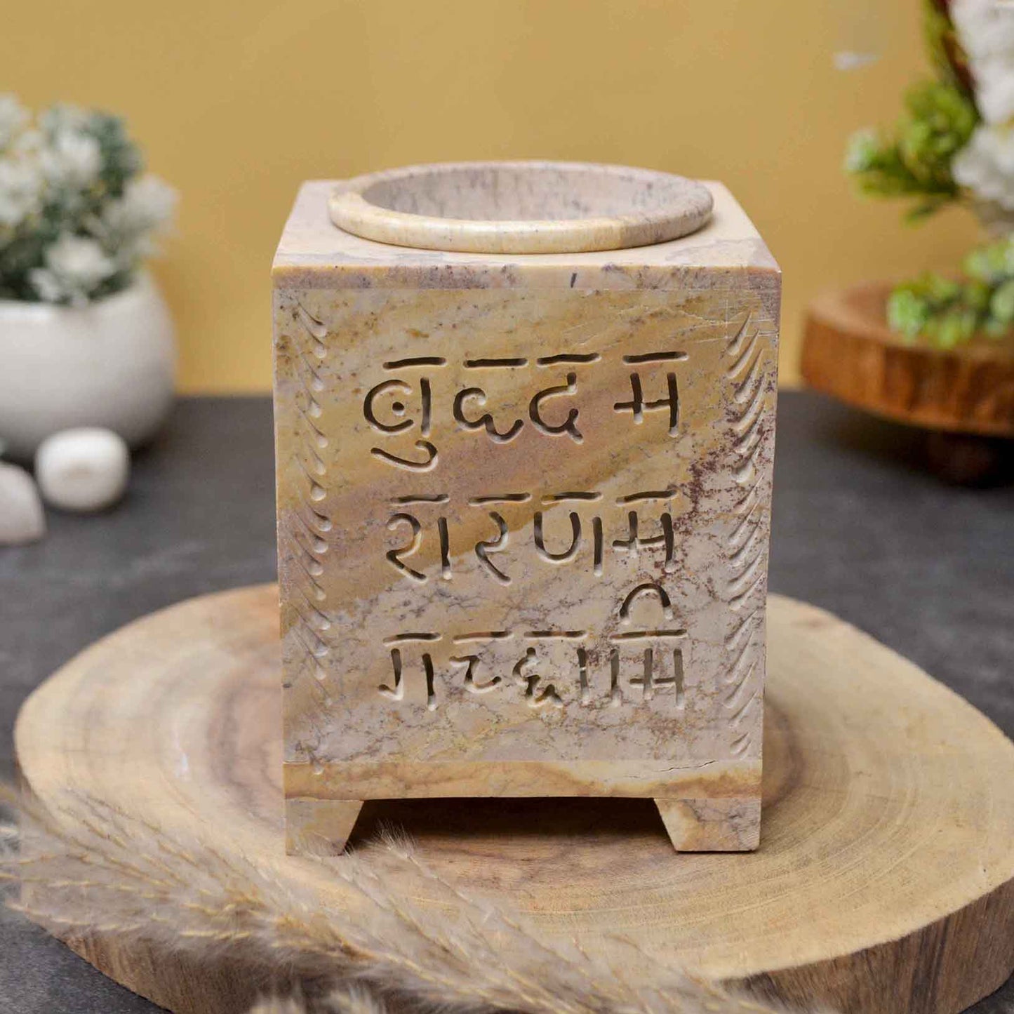 Buddha Aroma Oil Diffuser (Marble Soapstone)