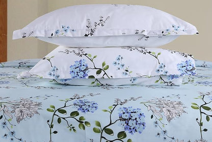 Avynora Premium Queen Size Bedsheet (90" x 100") 300 TC