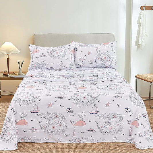 Marlynn Premium King Size Bedsheet (108" x 108") 300 TC