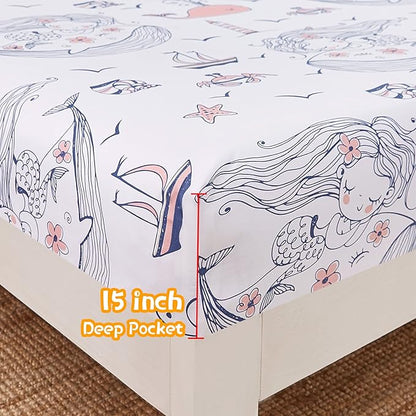 Marlynn Premium King Size Bedsheet (108" x 108") 300 TC