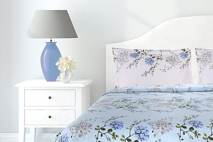 Avynora Premium Queen Size Bedsheet (90" x 100") 300 TC