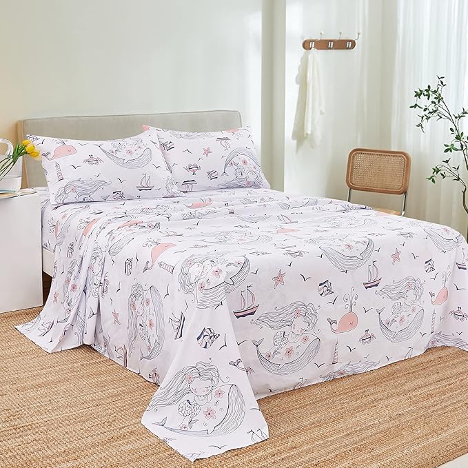 Marlynn Premium King Size Bedsheet (108" x 108") 300 TC