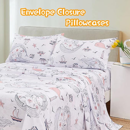 Marlynn Premium King Size Bedsheet (108" x 108") 300 TC