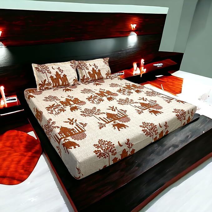 Feloria Premium King Size Bedsheet (108" x 108") - 400 TC