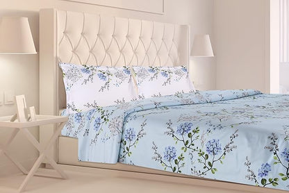 Avynora Premium Queen Size Bedsheet (90" x 100") 300 TC