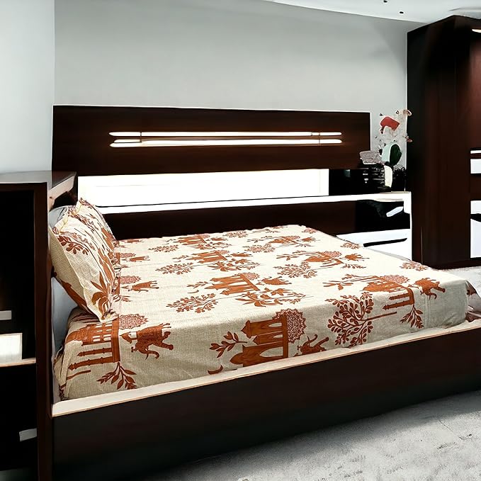 Feloria Premium King Size Bedsheet (108" x 108") - 400 TC