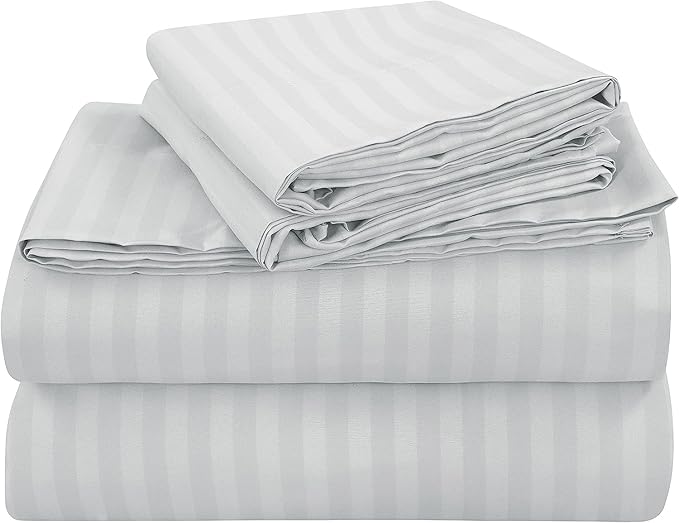 Cotton White Premium King Size Bedsheet (108" x 108") 450TC