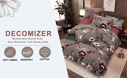 Emerelle Premium King Size Bedsheet (108" x 108"): 400 TC