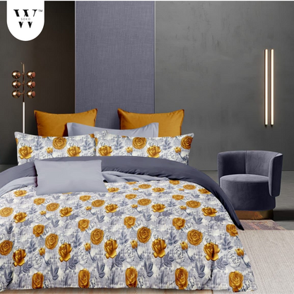 Pristoria Premium King Size Bedsheet (108" x 108") - 400 TC