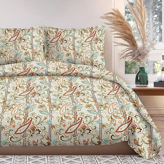 Dianae Premium King Size Bedsheet (108" x 108") - 400 TC