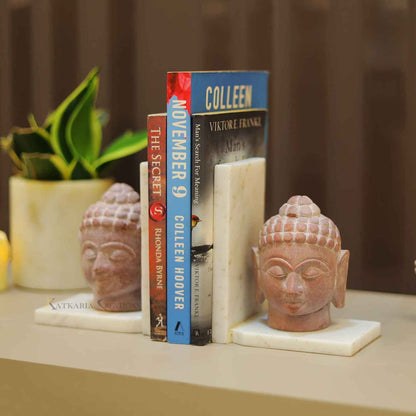 Bodhisattva Marble Book Ends Set Of 2