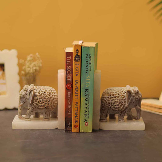 Elmer Elephant Marble Bookends
