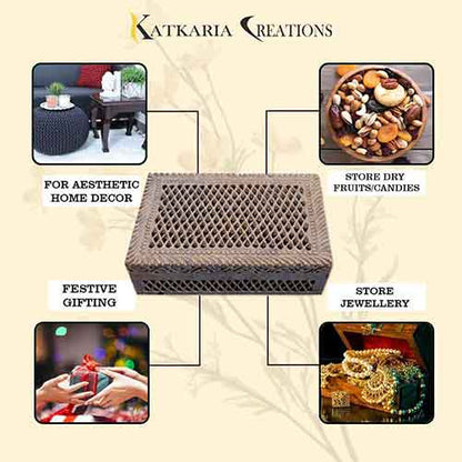 Hand Carving Soapstone Jewellery Box