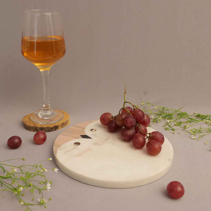 Marble Owl Cheese Board (Marble and Semi Precious Stone)