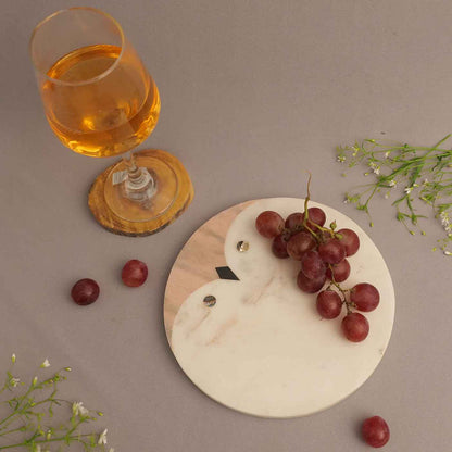 Marble Owl Cheese Board (Marble and Semi Precious Stone)