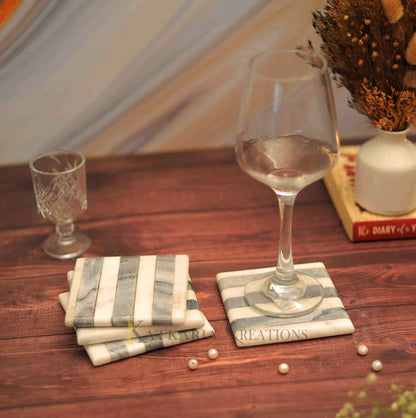 Marble & Kayampura Coasters Set of 4 (Marble & Kayampura)