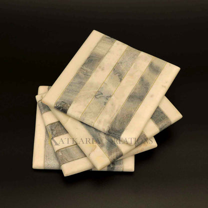 Marble & Kayampura Coasters Set of 4 (Marble & Kayampura)