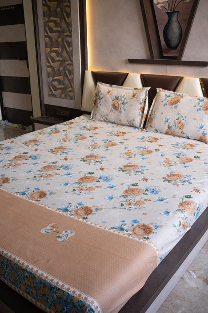 Vionna Premium Queen Size Bedsheet (90" x 100") - 400 TC