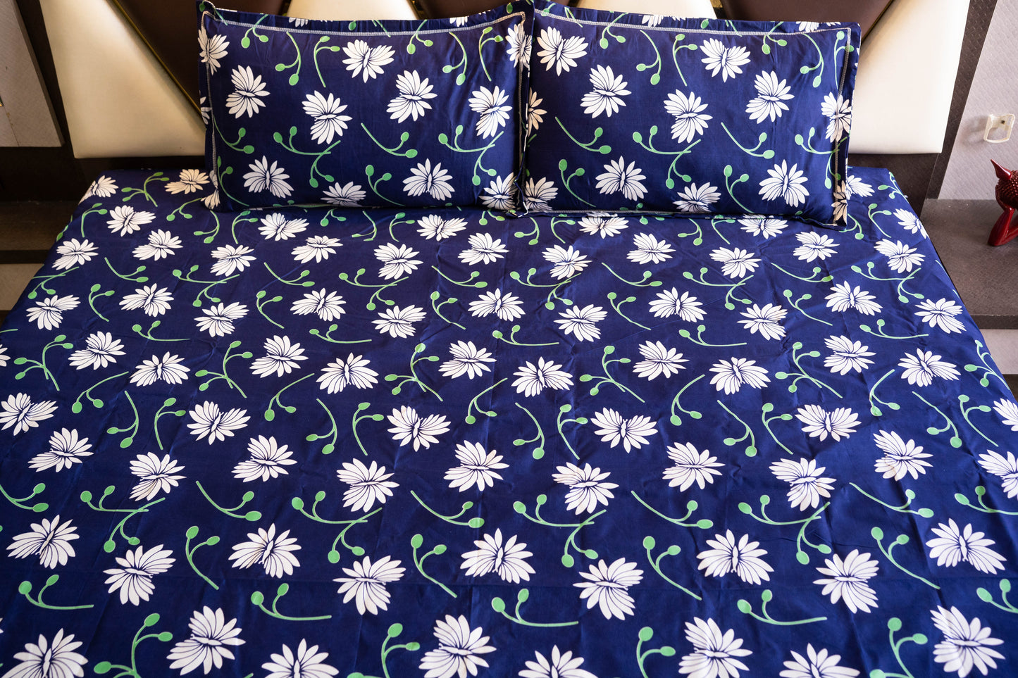 Orinelle Premium Double Bedsheet (90" x 100") - 300 TC