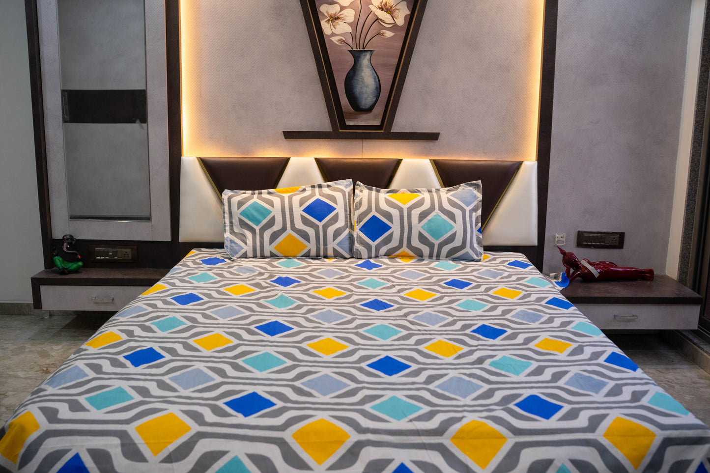 Estelle Premium Double Bedsheet (90" x 100") - 400 TC