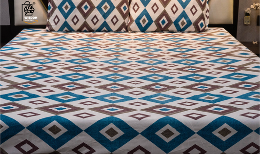 Zenissa Premium King Size Bedsheet (108" x 108") 400TC