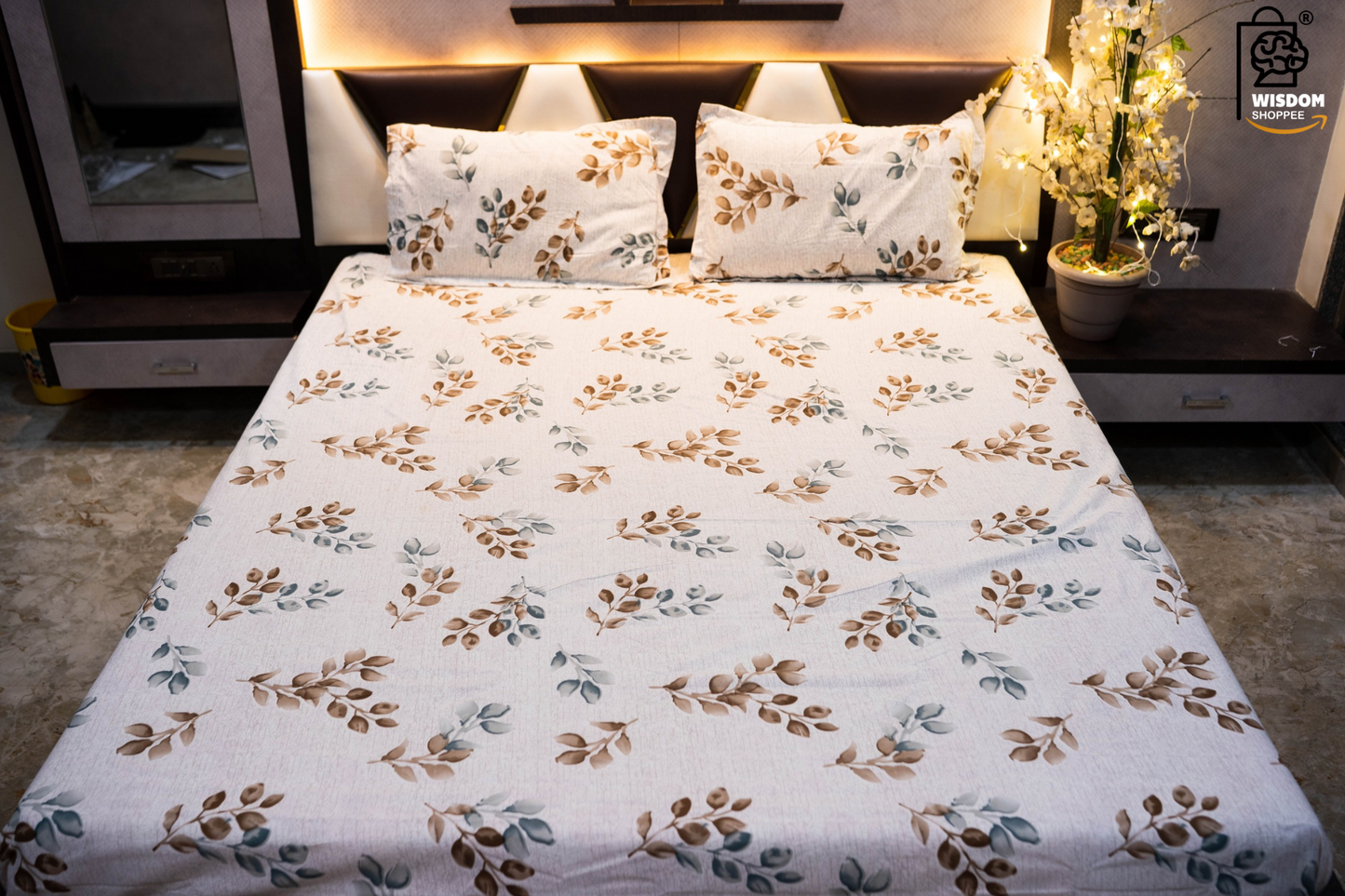 Lavienne Premium Double Bedsheet (90" x 100") 300 TC