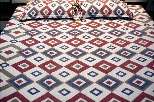 Luserellea Premium King Size Bedsheet (108" x 108") 400TC