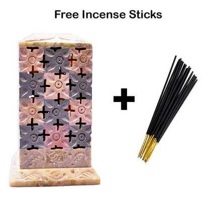 Chess Incense Holder- 5inch (Marble Soapstone)