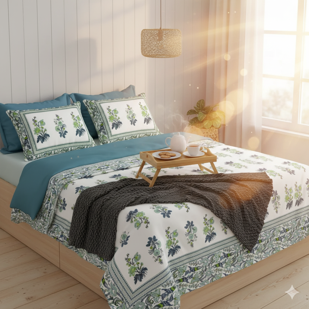 Jaipuri Block Print - King Size (108 x 108)