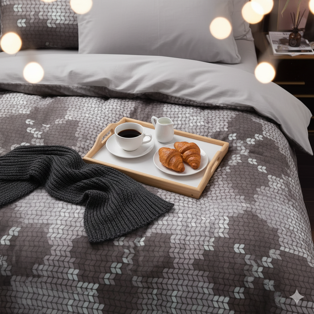 Olwessa Premium King Size Bedsheet (108" x 108") - 400 TC