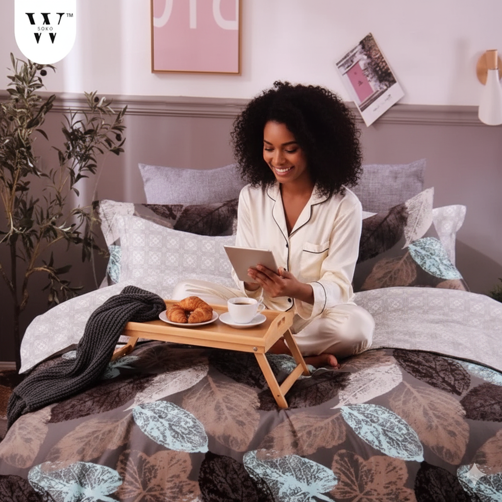 Fiorenique Premium King Size Bedsheet (108" x 108") - 400 TC