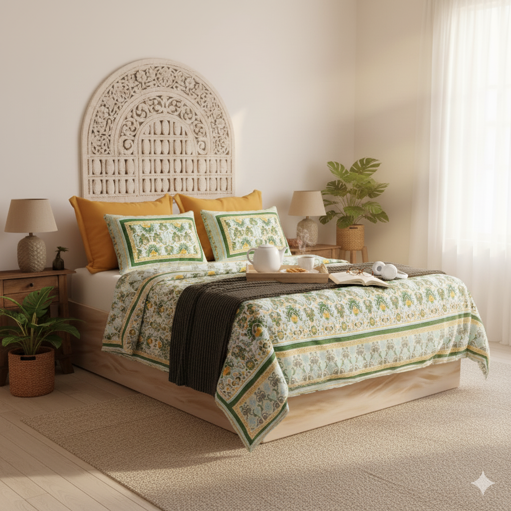 Jaipuri Block Print - King Size (108 x 108)