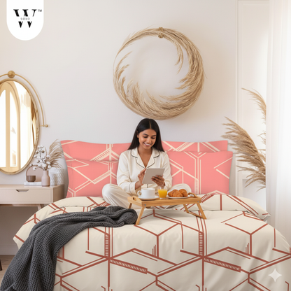 Crezia Premium King Size Bedsheet (108" x 108") - 400 TC