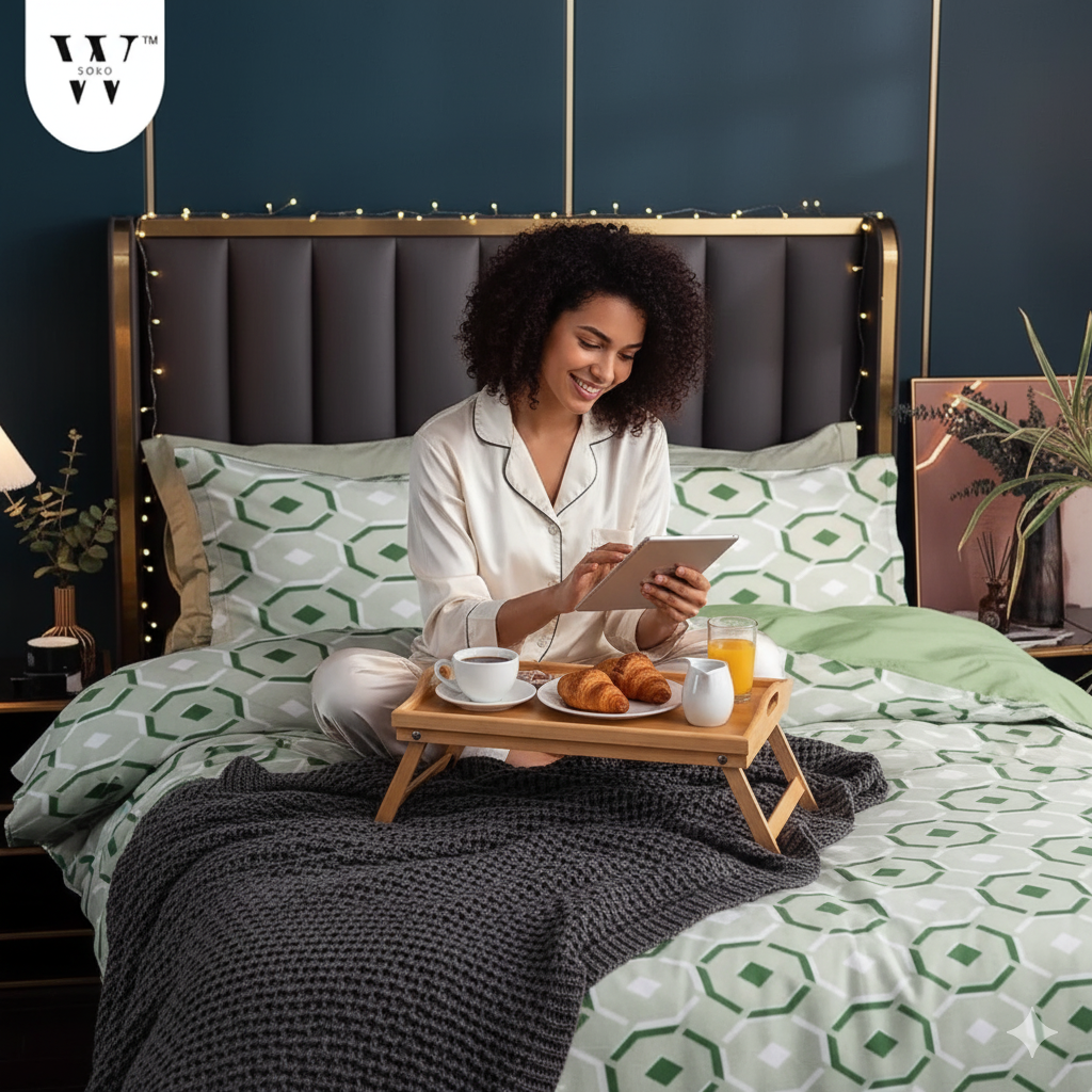 Ventovra Premium King Size Bedsheet (108" x 108") - 400 TC