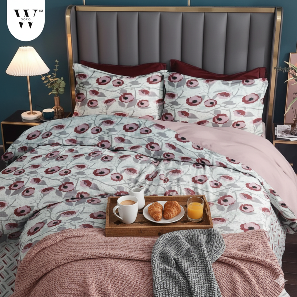 Marestha Premium King Size Bedsheet (108" x 108") - 400 TC