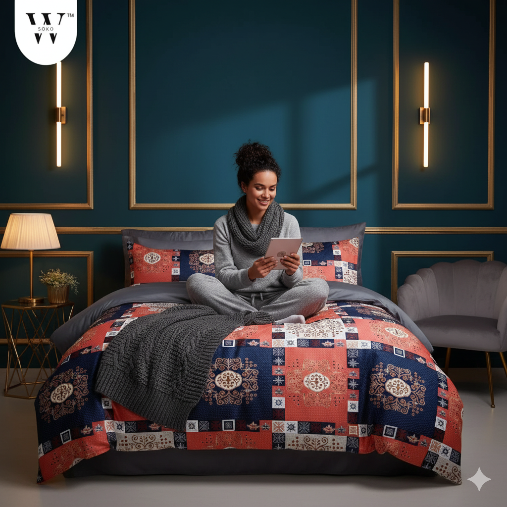 Ambrivia Premium King Size Bedsheet (108" x 108") - 400 TC