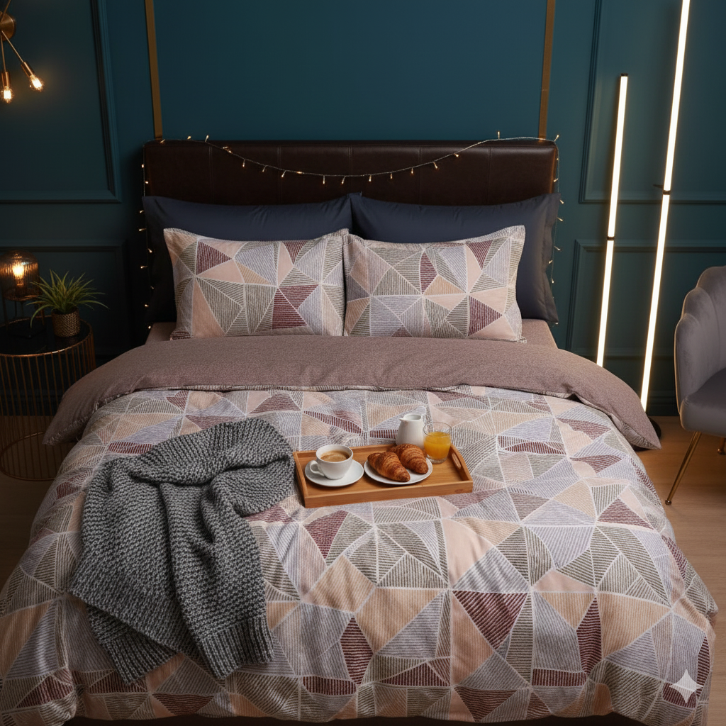 Harmoniae Premium King Size Bedsheet (108" x 108") - 400 TC