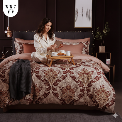 Florenza Premium King Size Bedsheet (108" x 108"): 400 TC
