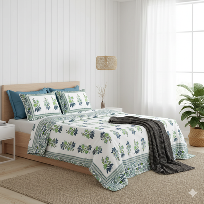 Jaipuri Block Print - King Size (108 x 108)