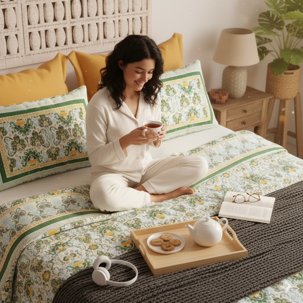 Jaipuri Block Print - King Size (108 x 108)