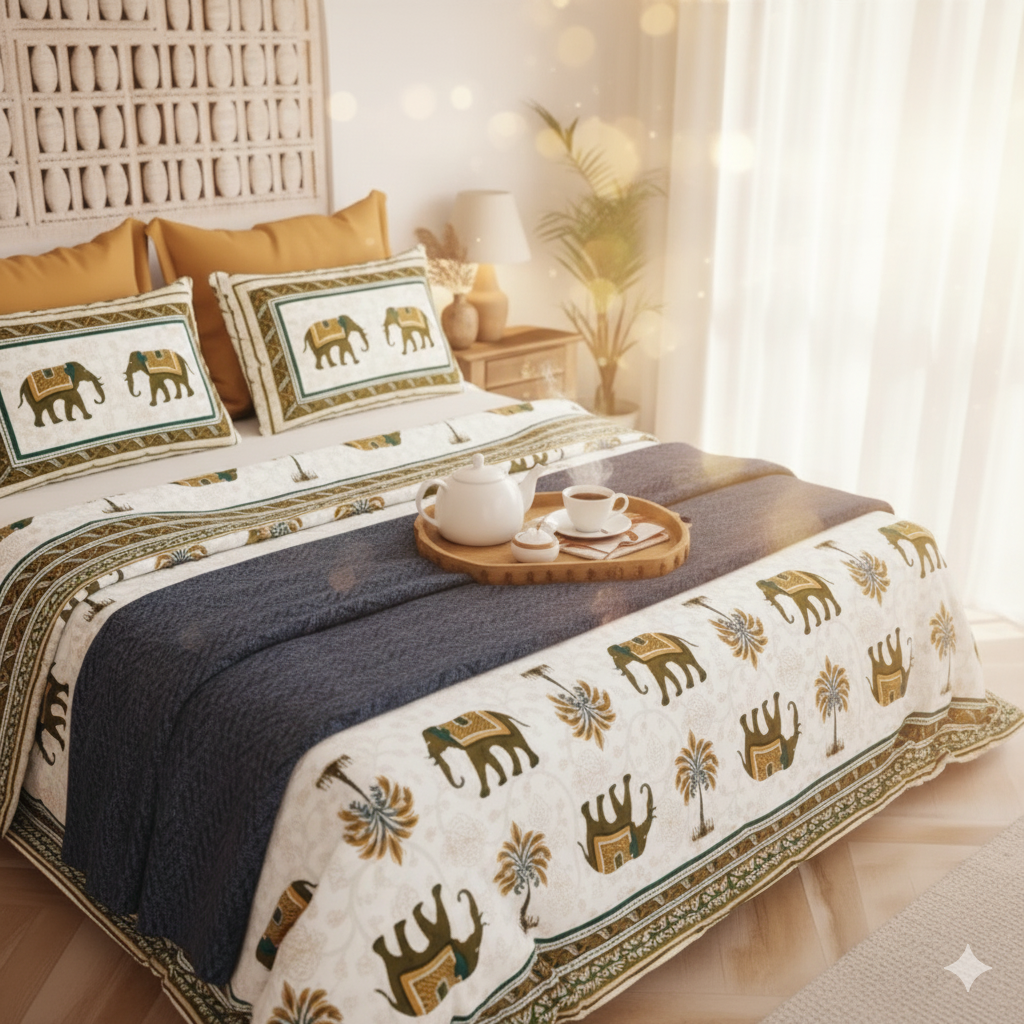 Jaipuri Block Print - King Size (108 x 108)