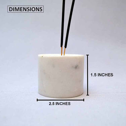 Luxury White Marble Incense Holder (Marble)