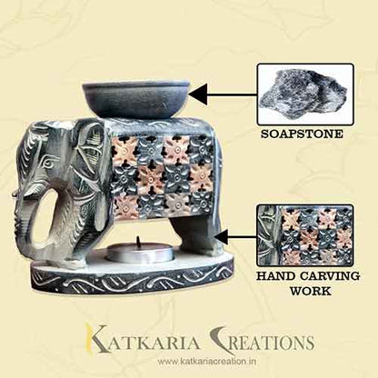 Chess Elephant Aroma Oil Diffuser (Italy Paleva Stone)