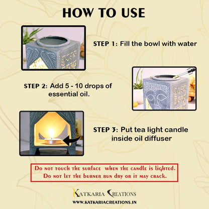 Buddha Aroma Oil Diffuser (Italy Paleva Stone)