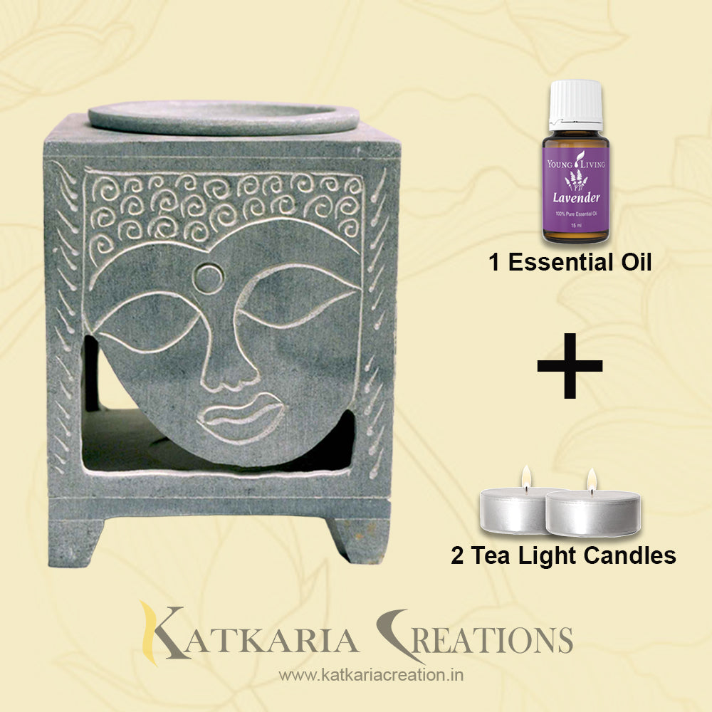 Buddha Aroma Oil Diffuser (Italy Paleva Stone)